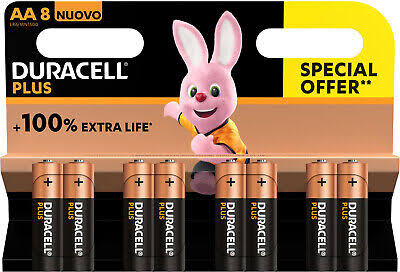 DURACELL PLUS100 Stilo (AA) blister da 8 blister 8 pile/blister