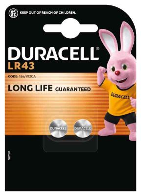 DURACELL LR43 blister 2 pile/blister
