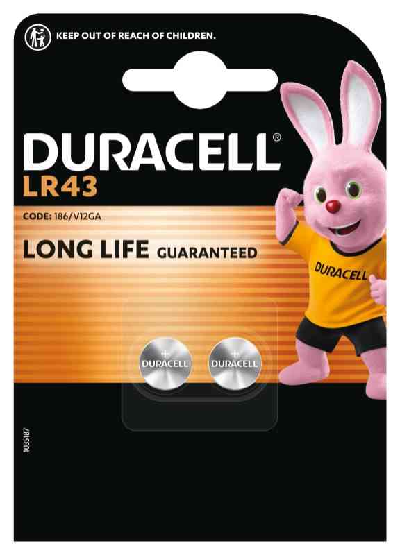 DURACELL LR43 blister 2 pile/blister