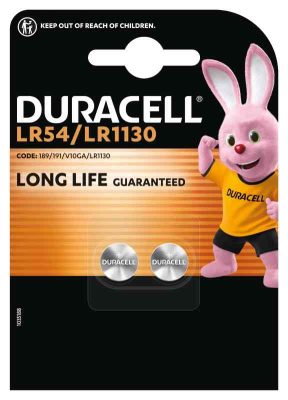 PILA SPECIALISTICA A PASTIGLIA ALCALINA (LR54) DURACELL