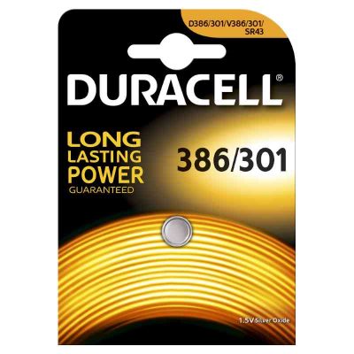 DURACELL 386/301 OROLOGIO blister 1 pila /blister