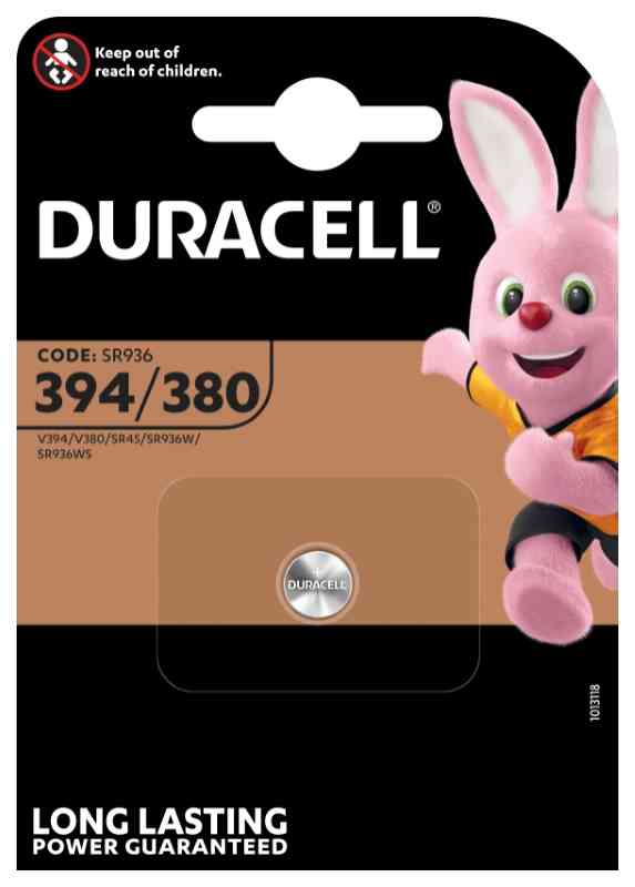 PILA SPECIALISTICA A PASTIGLIA ALL'OSSIDO D'ARGENTO (394) DURACELL