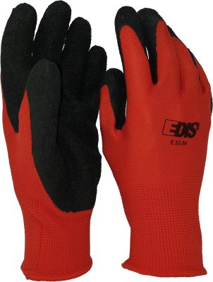 GUANTI EDIS TG 7 ROSSO NERO