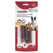 Rolls di pelle bovina con coniglio - 17cm - 140g - 3pcs
