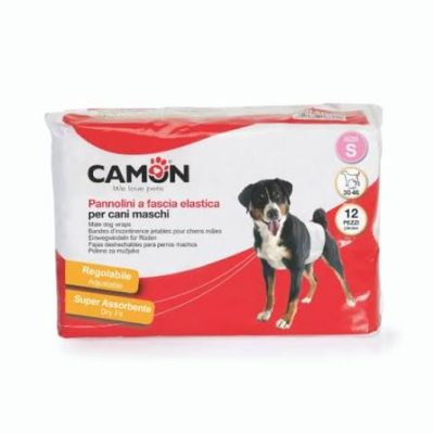 PANNOLINI a fascia per cani Maschi  - Misura 1 - (12p)- 1conf