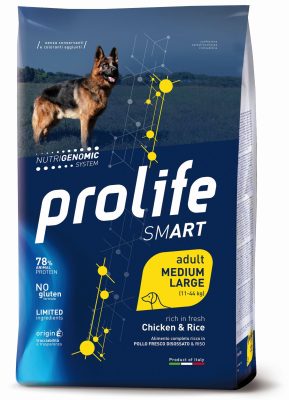 PL DOG SM AD CHICKEN & RICE M/L 12K