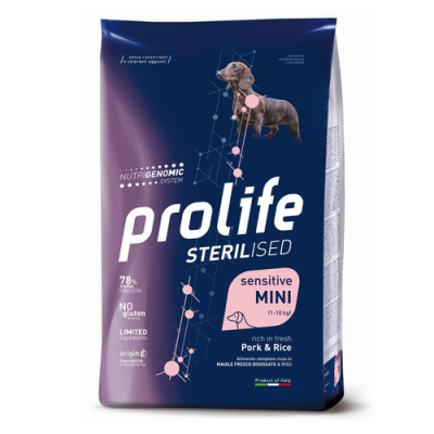 PL DOG ST SENS PORK & RICE MINI 2K