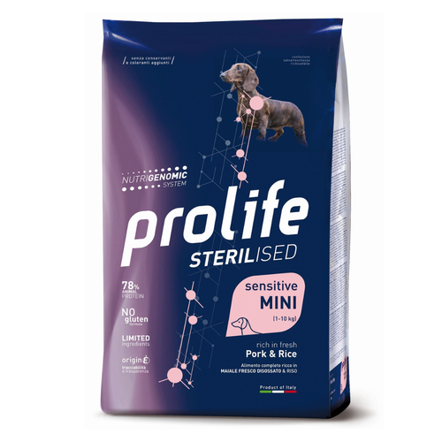 PL DOG ST SENS PORK & RICE MINI 2K