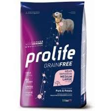 PL DOG GF SENS PORK & P M/L 10K
