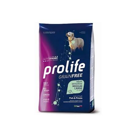PL DOG GF SENS FISH & P M/L 10K