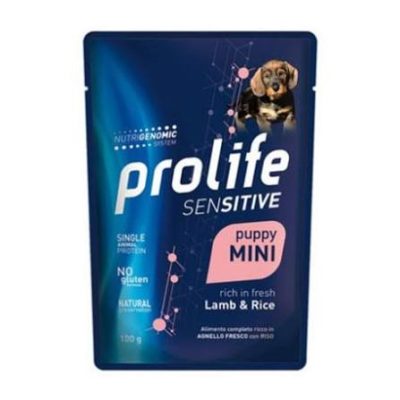 PL DOGW 100G SENS PUPPY LAMB & R BUS
