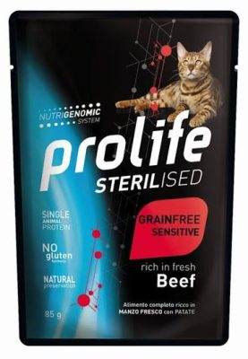 PL CATW 85G ST GF SENS BEEF BUSTA