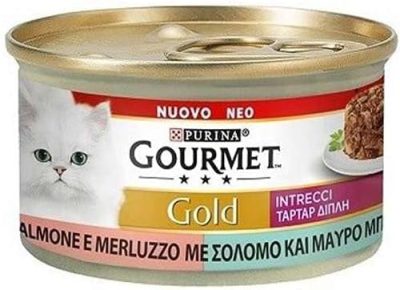 GOU.GOLD 85 GR. INTRECCI DI GUSTO SALMONE E MERLUZZO