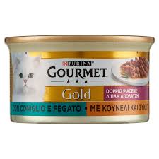 GOU.GOLD 85 GR.DOPPIO PIACERE CON CONIGLIO E FEGATO