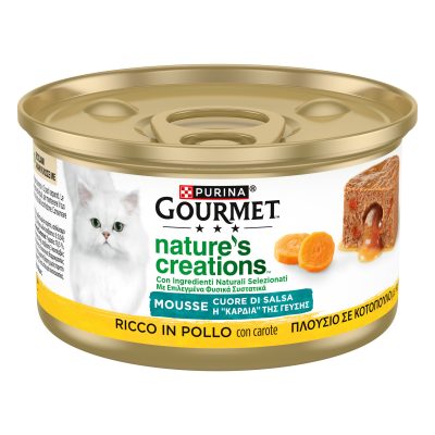 GOURMET NATURE'S CREATIONS MOUSSE CUORE SALSSA PO/CA