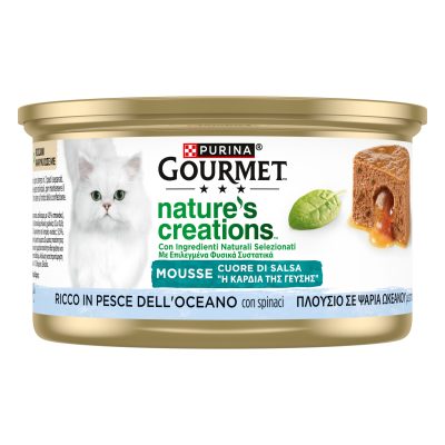 GOURMET NATURE'S CREATIONS PESCE OCEANO SPINACI E RISO 24X85GR