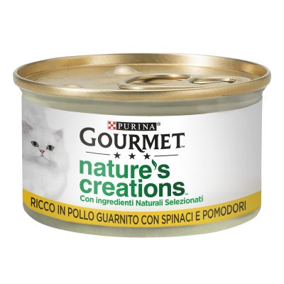 GOURMET NATURE'S CREATIONS POLLO SPINACI E POMODORI