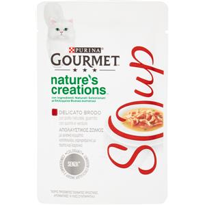 GOURMET NATURE'S CREATION SOUP POLLO/PESCE/VERDURE 32X40GR