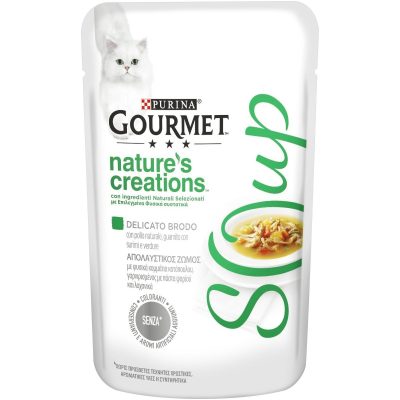 GOURMET NATURE'S CREATION SOUP POLLO E VERDURE 32X40GR