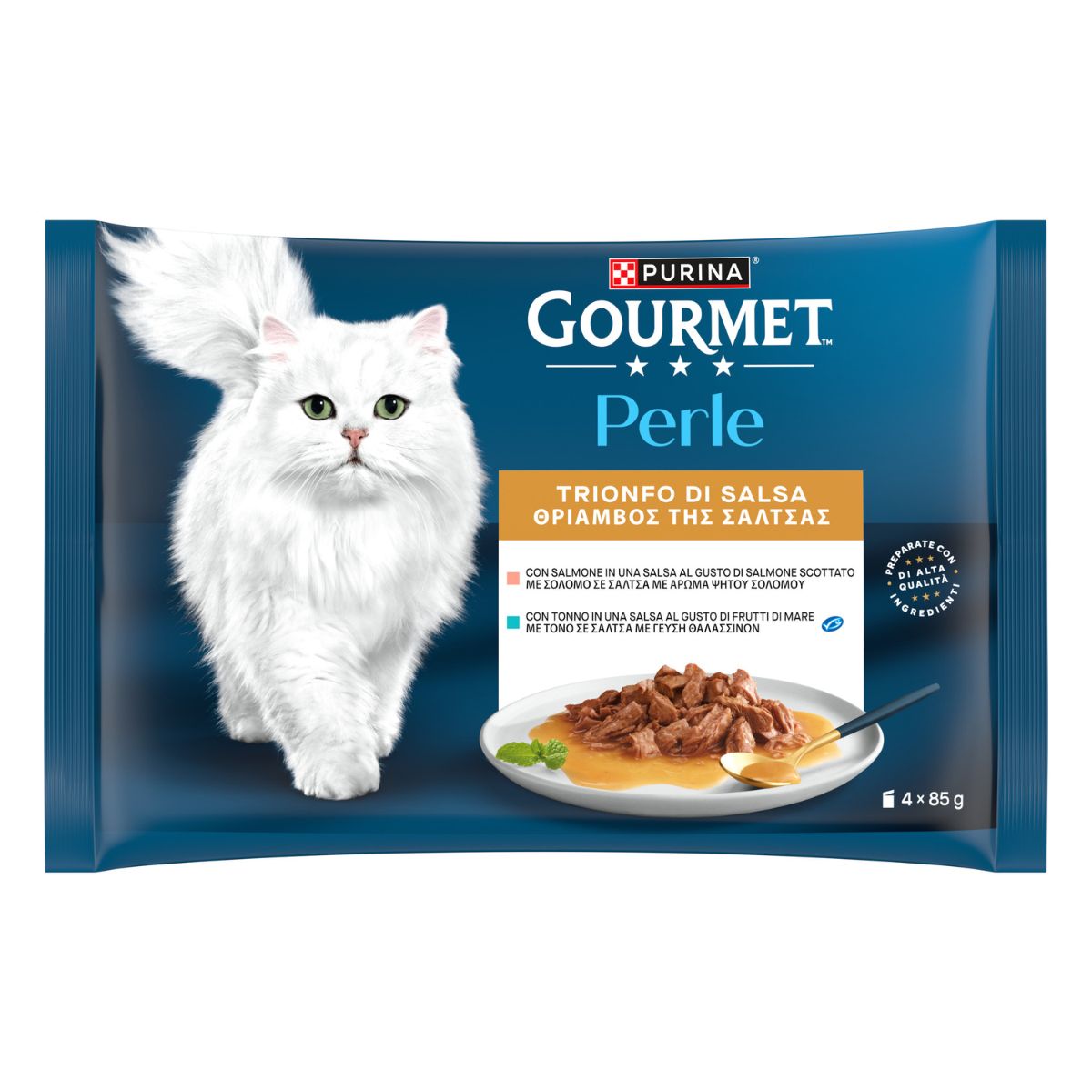MULTIPACK GOU.PERLE 12 CT (4x85gr)TRIONFO SI SALSA TO/SA