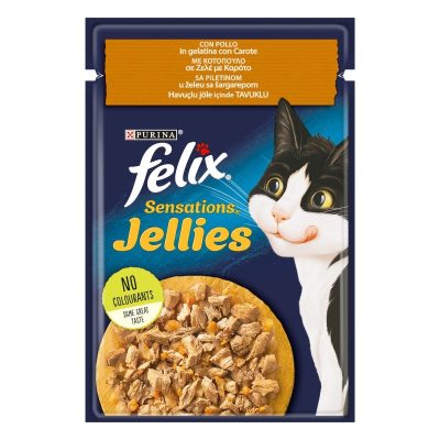 FELIX SENSATIONS POLLO IN GELATINA CON CAROTE 26X85