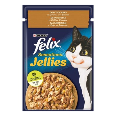 FELIX SENSATIONS TACCHINO IN GELATINA CON SPINACI 26X85GR