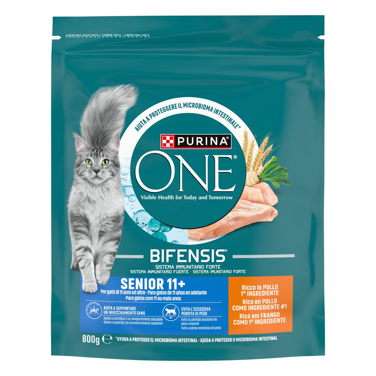 ONE CAT SENIOR 11+ POLLO 8X800gr