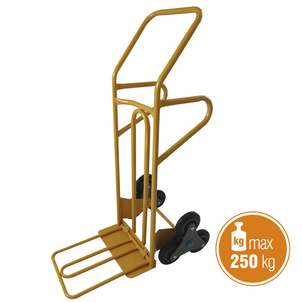 CARRELLO SALI SCALE PORTATA 250KG C/MANIGLIONI SOLLEVAMENTO