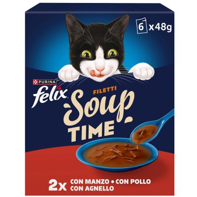 FELIX SOUP TIME FILETTI MANZO. POLLO, AGNELLO