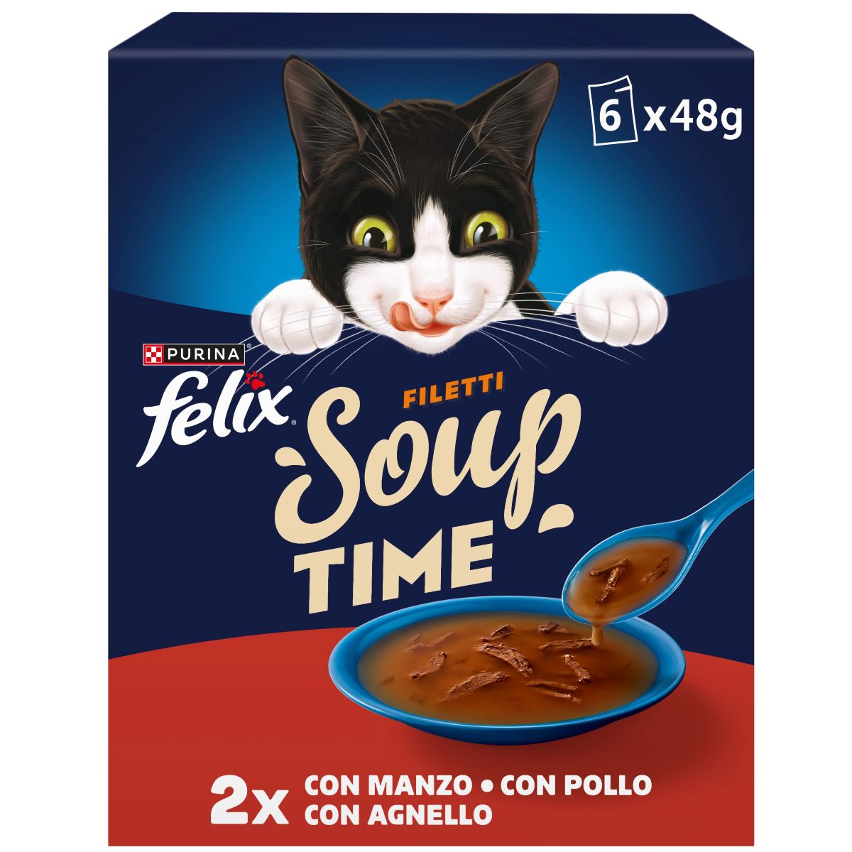 FELIX SOUP TIME FILETTI MANZO. POLLO, AGNELLO