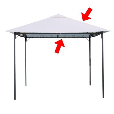 TELO BIANCO PER COD.786 GAZEBO STYLE