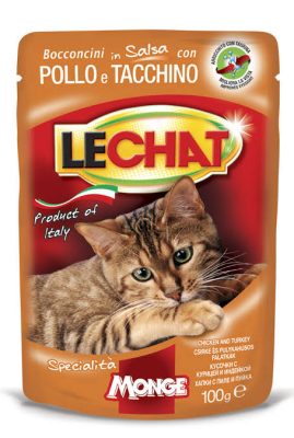 Lechat bocconcini pollo e tacchino 400gr