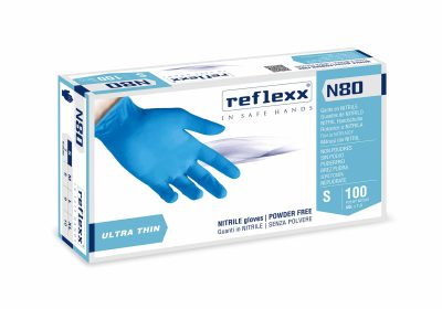 GUANTO NITRILE BLU N80 TAGLIA S 100 PEZZI SENZA POLVERE