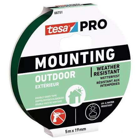 MOUNTING PRO NASTRO BIADESIVO PER ESTERNI 5M X 19MM