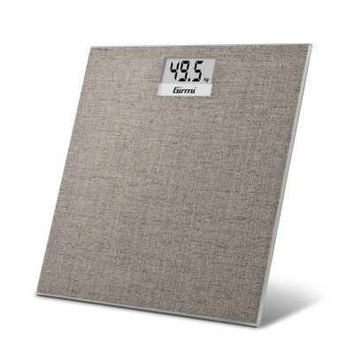 BILANCIA PERSONA IN VETRO EFFETTO TESSUTO ELETTRONICA 100G/150KG