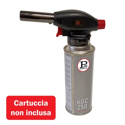 FLAMBATORE CARTUCCIA MULTIUSO AD ACCENSIONE PIEZO CON FIAMMA REGOLABILE CON ATTACCO PER CARTUCCIA TIPO KOREA