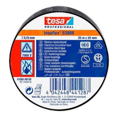 NASTRO ISOLANTE TESAFLEX NERO 25M X 19MM
