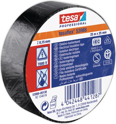 NASTRO ISOLANTE TESAFLEX NERO 25M X 25MM