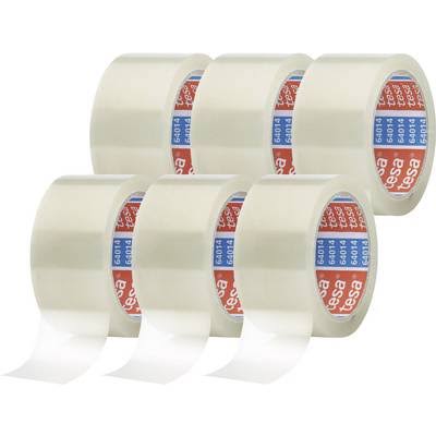 NASTRO PER PACCHI TRASPARENTE SILENZIATO 6 PEZZI 66MT X 50MM
