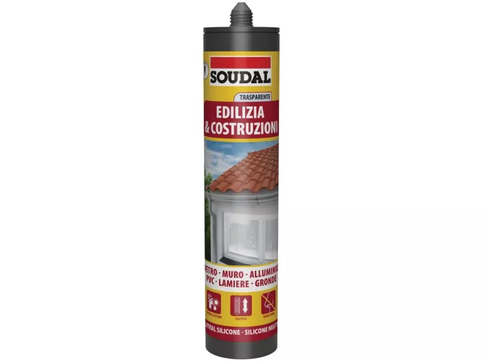 SILICONE NEUTRO PER EDILIZIA TRASPARENTE 300ML