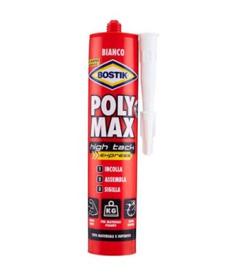 BOSTIK POLY MAX HIGH TACK EXPRESS BIANCO CARTUCCIA 440GR