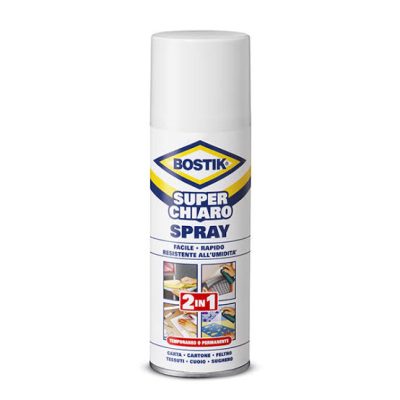 BOSTIK SUPERCHIARO SPRAY UNIVERSALE ADESIVO A CONTATTO SPRAY 500ML