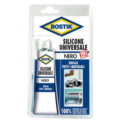 BOSTIK SILICONE UNIVERSALE NERO BLISTER 60ML