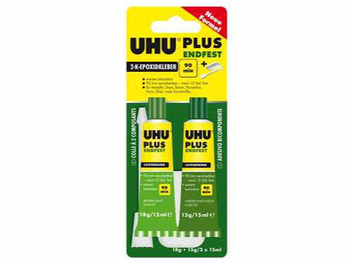 UHU PLUS ENDFEST 90 MIN BLISTER 30ML