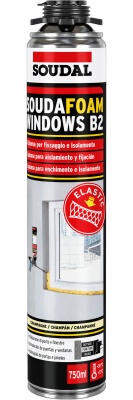SOUDAFOAM WINDOW B2 NEW ELASTIC FORMULA PISTOLA CHAMPAGNE 750ML
