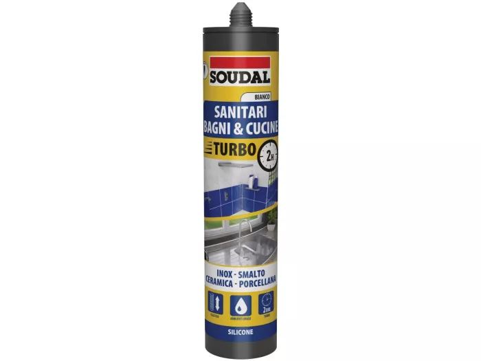 SILICONE SANITARI TURBO BIANCO 300ML