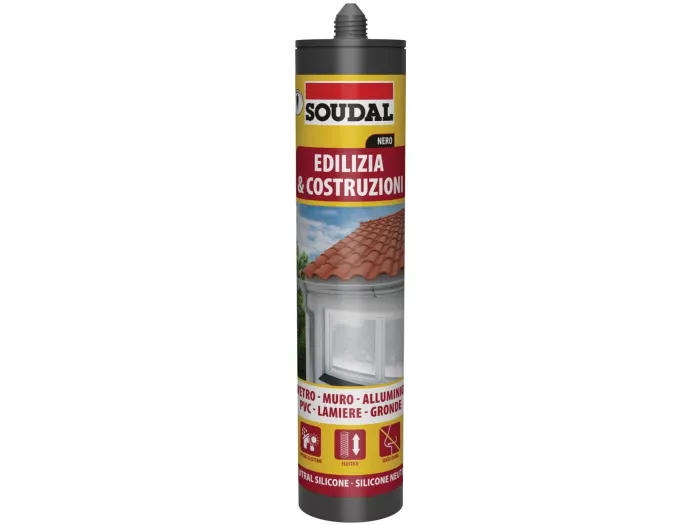 SILICONE EDILIZIA NERO 300ML