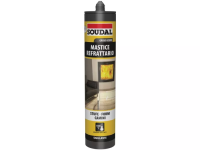 MASTICE REFRATTARIO 1500°C INTERNI GRIGIO SCURO 290ML