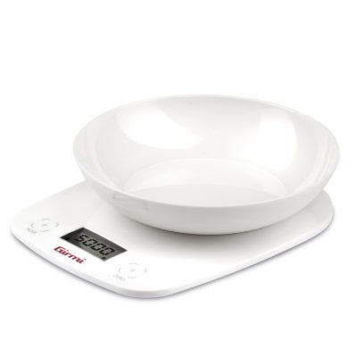 BILANCIA CUCINA ELETTRONICA/CIOTOLA BIANCA 1G/5KG