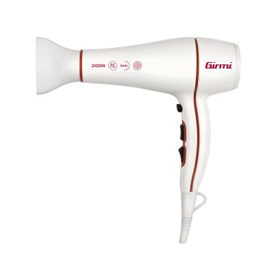 ASCIUGACAPELLI PROFESSIONALE CON MOTORE AC 2 VELOCITA', 3 TEMPERATURE 2100W, DIFFUSORE E IONI